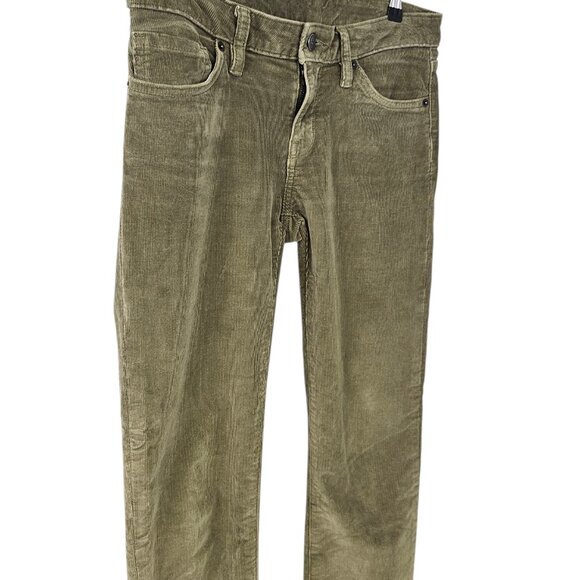 Patagonia Womens Fitted Corduroy Pants 55055, Organic Cotton, Green Khaki, Sz 28 - Picture 2 of 10